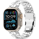 取り外し可能 セーフティクラスプ チタン合金 時計バンド、Apple Watch 46mm / 49mm / 45mm / 44mm 用、Apple Watch 42mm / 41mm / 40mm / 38mm 用