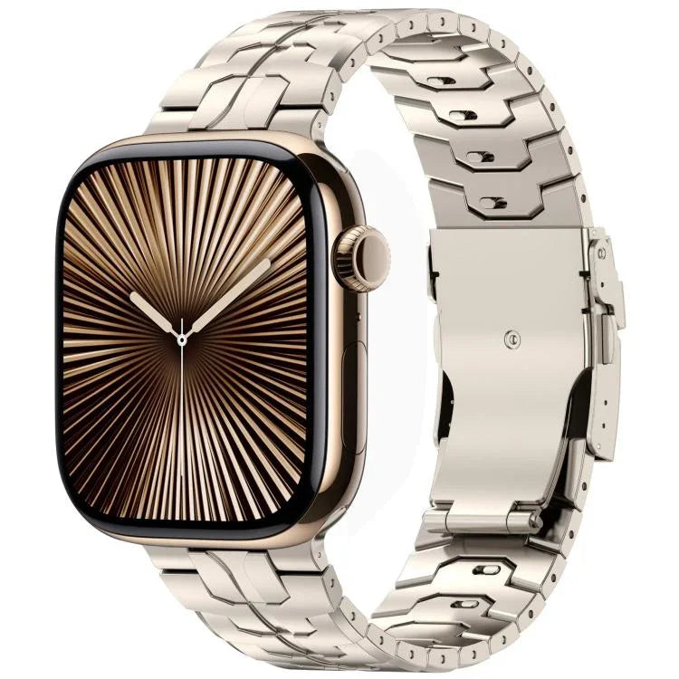 取り外し可能 セーフティクラスプ チタン合金 時計バンド、Apple Watch 46mm / 49mm / 45mm / 44mm 用、Apple Watch 42mm / 41mm / 40mm / 38mm 用