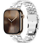 取り外し可能 セーフティクラスプ チタン合金 時計バンド、Apple Watch 46mm / 49mm / 45mm / 44mm 用、Apple Watch 42mm / 41mm / 40mm / 38mm 用