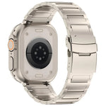 I型 クイックリリース セーフティクラスプ チタン合金 時計バンド、Apple Watch 46mm / 49mm / 45mm / 44mm 用、Apple Watch 42mm / 41mm / 40mm / 38mm 用