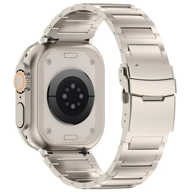 I型 クイックリリース セーフティクラスプ チタン合金 時計バンド、Apple Watch 46mm / 49mm / 45mm / 44mm 用、Apple Watch 42mm / 41mm / 40mm / 38mm 用