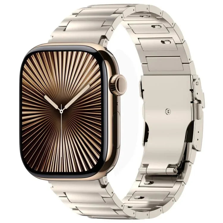 I型 クイックリリース セーフティクラスプ チタン合金 時計バンド、Apple Watch 46mm / 49mm / 45mm / 44mm 用、Apple Watch 42mm / 41mm / 40mm / 38mm 用