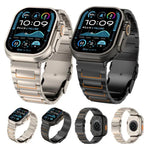 I型 セーフティクラスプ チタン合金 時計バンド、Apple Watch 46mm / 49mm / 45mm / 44mm 用、Apple Watch 42mm / 41mm / 40mm / 38mm 用