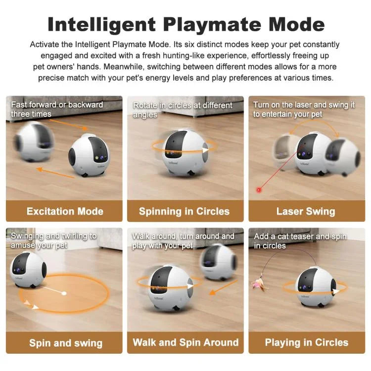SriHome DH013 4MP スマートペットロボットカメラ、米国プラグ、英国プラグ、EUプラグ、オーストラリアプラグ
