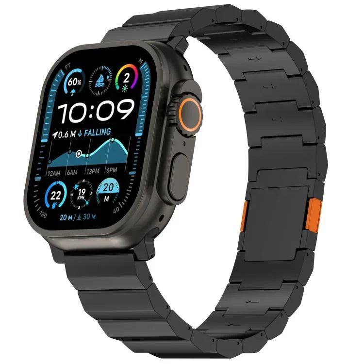厚手 ワンビーズ マグネットクラスプ チタン合金 時計バンド、Apple Watch 46mm / 49mm / 45mm / 44mm 用、Apple Watch 42mm / 41mm / 40mm / 38mm 用