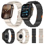 厚手 ワンビーズ マグネットクラスプ チタン合金 時計バンド、Apple Watch 46mm / 49mm / 45mm / 44mm 用、Apple Watch 42mm / 41mm / 40mm / 38mm 用