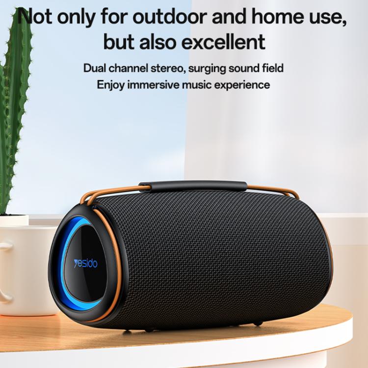 Yesido YSW38 30W デュアルチャンネルステレオ屋外用Bluetoothスピーカー、YSW38