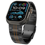 スリービーズ セーフティクラスプ チタン合金 時計バンド、Apple Watch 46mm / 49mm / 45mm / 44mm 用、Apple Watch 42mm / 41mm / 40mm / 38mm 用