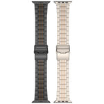 スリービーズ セーフティクラスプ チタン合金 時計バンド、Apple Watch 46mm / 49mm / 45mm / 44mm 用、Apple Watch 42mm / 41mm / 40mm / 38mm 用
