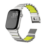 マグネット ノーマンバックル 一体型 ワンビーズ ステンレススチール 時計バンド、Apple Watch 46mm / 49mm / 45mm / 44mm 用
