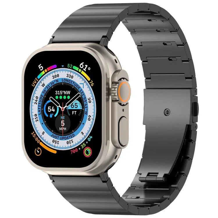 ワンビーズ クイックリリース フラットバックル チタン合金 時計バンド、Apple Watch 46mm / 49mm / 45mm / 44mm 用、Apple Watch 42mm / 41mm / 40mm / 38mm 用