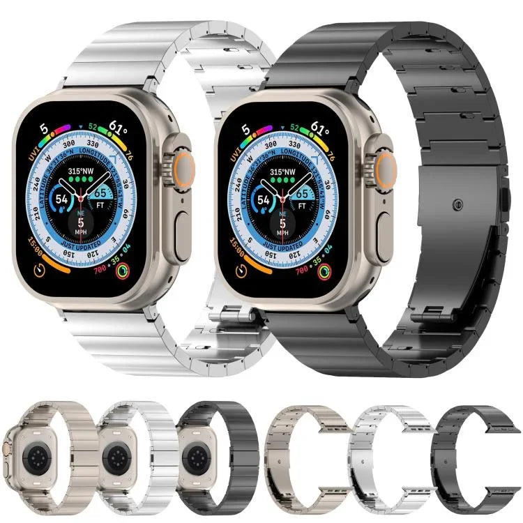 ワンビーズ クイックリリース フラットバックル チタン合金 時計バンド、Apple Watch 46mm / 49mm / 45mm / 44mm 用、Apple Watch 42mm / 41mm / 40mm / 38mm 用