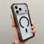 透明マットTPUハイブリッドPC 3-in-1 MagSafeスマホケース、iPhone 17 Pro Max用、iPhone 17 Pro用、iPhone 17用、iPhone Air用、iPhone 16 Pro Max用、iPhone 16 Pro用、iPhone 16 Plus用、iPhone 16用