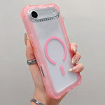 透明マットTPUハイブリッドPC 3-in-1 MagSafeスマホケース、iPhone 17 Pro Max用、iPhone 17 Pro用、iPhone 17用、iPhone Air用、iPhone 16 Pro Max用、iPhone 16 Pro用、iPhone 16 Plus用、iPhone 16用