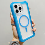 透明マットTPUハイブリッドPC 3-in-1 MagSafeスマホケース、iPhone 15 Pro Max用、iPhone 15 Pro用、iPhone 15 Plus用、iPhone 15用、iPhone 14 Plus用、iPhone 14用、iPhone 14 Pro用、iPhone 14 Pro Max用