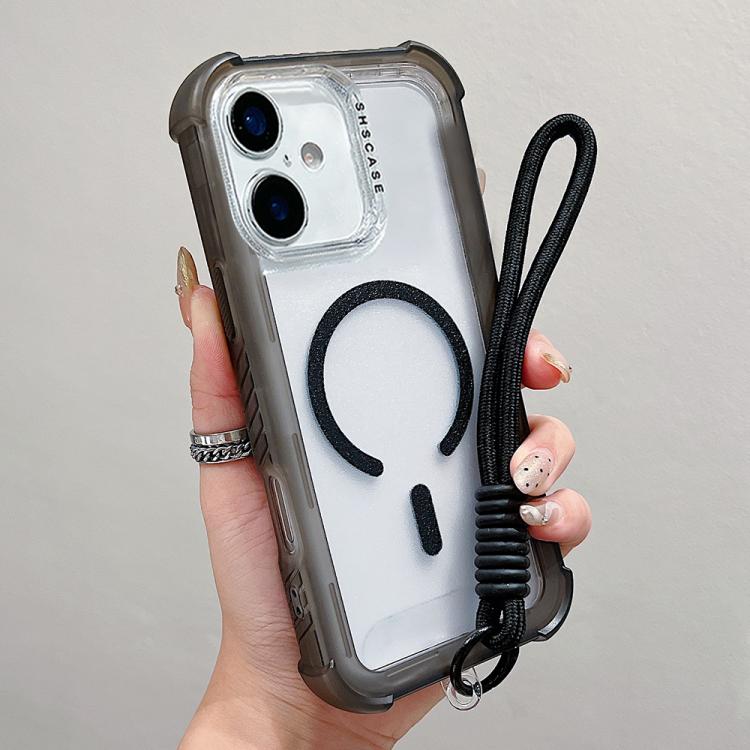 透明マットTPUハイブリッドPC 3-in-1 MagSafeスマホケース（リストストラップ付き）、iPhone 17 Pro Max用、iPhone 17 Pro用、iPhone 17用、iPhone Air用、iPhone 16 Pro Max用、iPhone 16 Pro用、iPhone 16 Plus用、iPhone 16用