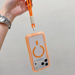 透明マットTPUハイブリッドPC 3-in-1 MagSafeスマホケース（リストストラップ付き）、iPhone 15 Pro Max用、iPhone 15 Pro用、iPhone 15 Plus用、iPhone 15用、iPhone 14 Plus用、iPhone 14用、iPhone 14 Pro用、iPhone 14 Pro Max用