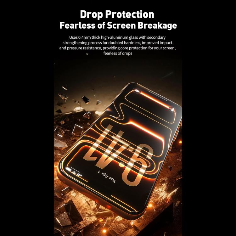 WK WTP-120 秦シリーズ 9D 曲面大弧 HD 強化ガラスフィルム、iPhone 17 Pro Max 用、iPhone 17 Pro 用、iPhone 17 / 16 Pro 用、iPhone Air 用