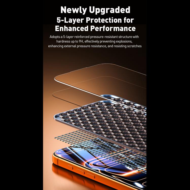 WK WTP-120 秦シリーズ 9D 曲面大弧 HD 強化ガラスフィルム、iPhone 17 Pro Max 用、iPhone 17 Pro 用、iPhone 17 / 16 Pro 用、iPhone Air 用