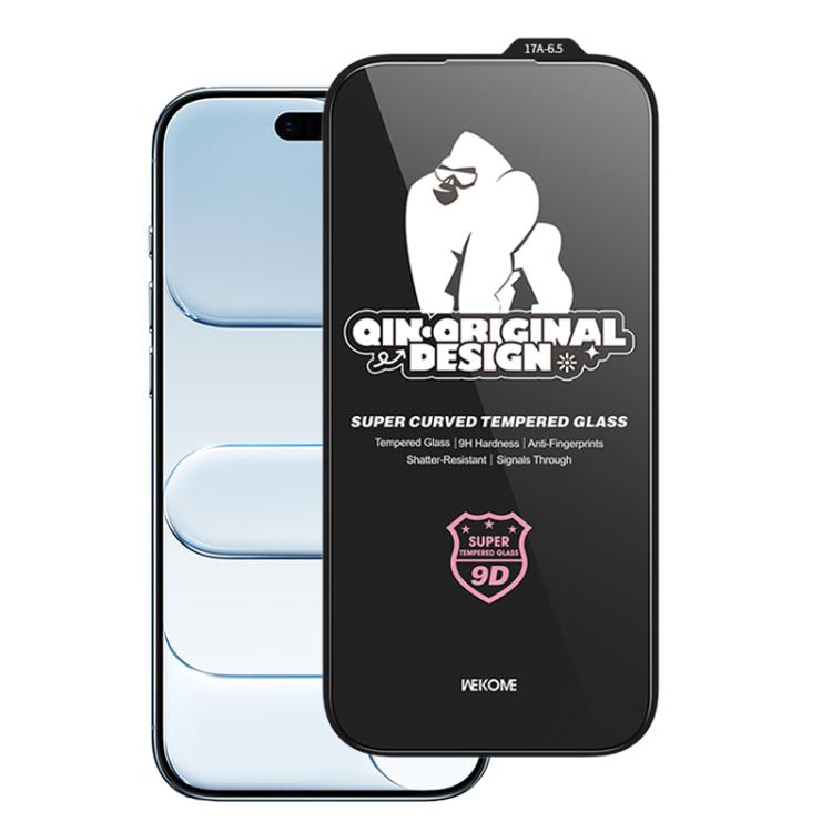 WK WTP-120 秦シリーズ 9D 曲面大弧 HD 強化ガラスフィルム、iPhone 17 Pro Max 用、iPhone 17 Pro 用、iPhone 17 / 16 Pro 用、iPhone Air 用