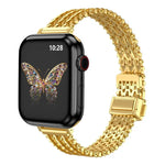 スリム磁気スナップクラスプ スチールメッシュメタルウォッチバンド、Apple Watch 46mm / 49mm / 45mm / 44mm用、Apple Watch 42mm / 41mm / 40mm / 38mm用