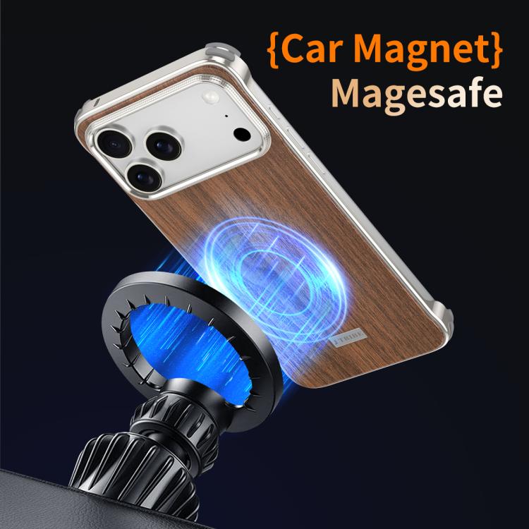 J TRIBE メタルフレームレス木目調MagSafeスマホケース、iPhone 17 Pro Max用、iPhone 17 Pro用、iPhone 17用、iPhone Air用、iPhone 16 Pro Max用、iPhone 16 Pro用、iPhone 15 Pro Max用、iPhone 15 Pro用