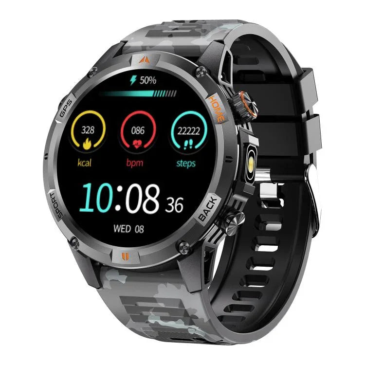 YK15 1.46インチラウンドスクリーン Bluetooth通話 GPSスポーツスマートウォッチ