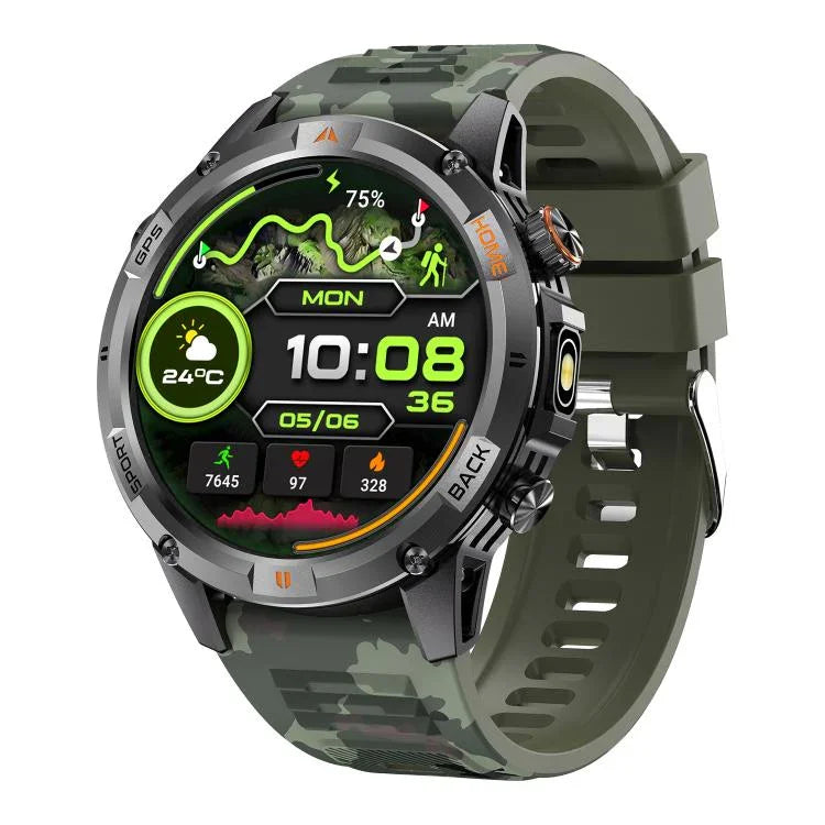 YK15 1.46インチラウンドスクリーン Bluetooth通話 GPSスポーツスマートウォッチ