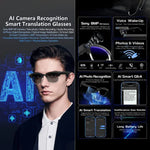 W630 800W WiFi4 AI写真認識スマート翻訳 Bluetooth通話メガネ