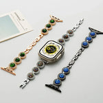 xDfind スパークリングダイヤモンドジュエリーメタルウォッチバンド、Apple Watch 42 / 44 / 45 / 46 / 49mm用、Apple Watch 38 / 40 / 41 / S11 42mm用