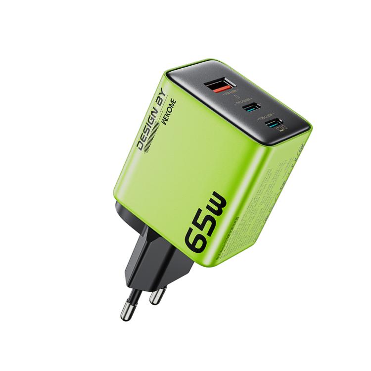 WK WP-U45 Keylour 65W Type-Cx2、USB GaN充電器、EUプラグ、UKプラグ