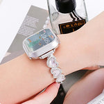 xDfind ハート型シェルメタルウォッチバンド、Apple Watch 42 / 44 / 45 / 46 / 49mm用、Apple Watch 38 / 40 / 41 / S11 42mm用