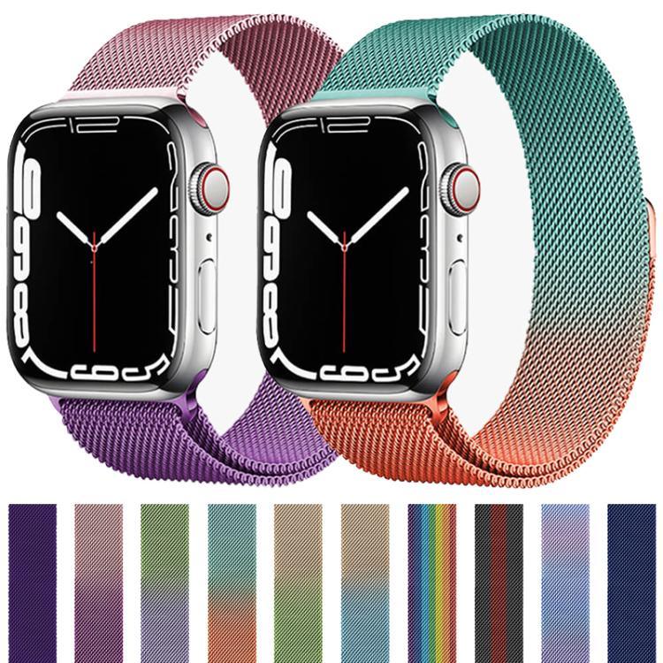 xDfind ミラネーループ磁気ステンレススチールウォッチバンド、Apple Watch 42 / 44 / 45 / 46 / 49mm用、Apple Watch 38 / 40 / 41 / S11 42mm用
