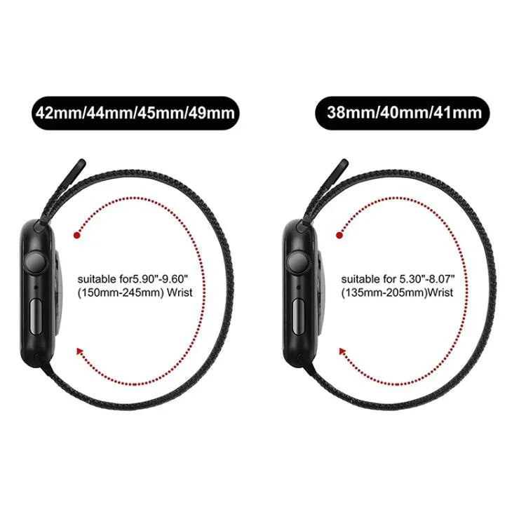 xDfind ミラネーループ磁気ステンレススチールウォッチバンド、Apple Watch 42 / 44 / 45 / 46 / 49mm用、Apple Watch 38 / 40 / 41 / S11 42mm用