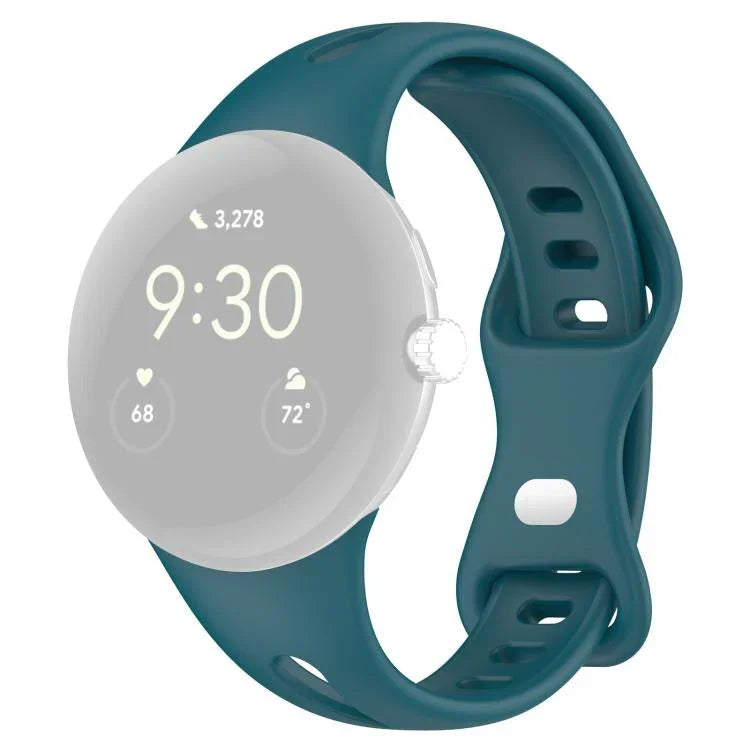 xDfind 小型ウエスト バタフライバックル シリコンウォッチバンド、Google Pixel Watch 4 / 3 / 2 / 1 41mm用