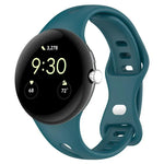 xDfind 小型ウエスト バタフライバックル シリコンウォッチバンド、Google Pixel Watch 4 / 3 / 2 / 1 41mm用