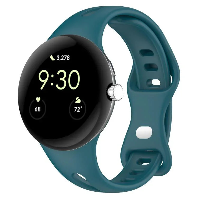 xDfind 小型ウエスト バタフライバックル シリコンウォッチバンド、Google Pixel Watch 4 / 3 / 2 / 1 41mm用