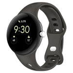 xDfind 小型ウエスト バタフライバックル シリコンウォッチバンド、Google Pixel Watch 4 / 3 / 2 / 1 41mm用