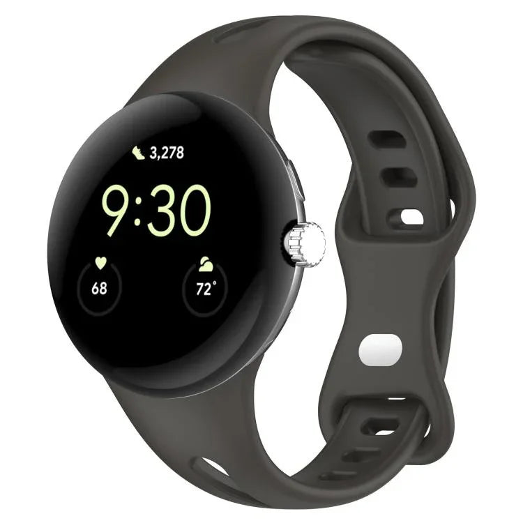 xDfind 小型ウエスト バタフライバックル シリコンウォッチバンド、Google Pixel Watch 4 / 3 / 2 / 1 41mm用