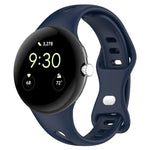 xDfind 小型ウエスト バタフライバックル シリコンウォッチバンド、Google Pixel Watch 4 / 3 / 2 / 1 41mm用