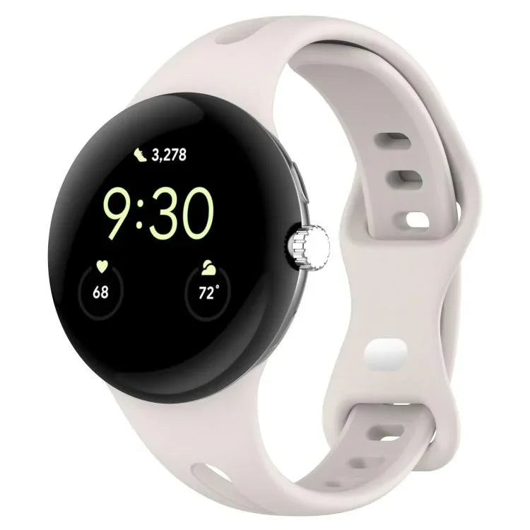 xDfind 小型ウエスト バタフライバックル シリコンウォッチバンド、Google Pixel Watch 4 / 3 / 2 / 1 41mm用
