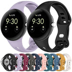 xDfind 小型ウエスト バタフライバックル シリコンウォッチバンド、Google Pixel Watch 4 / 3 / 2 / 1 41mm用