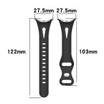 xDfind 小型ウエスト バタフライバックル シリコンウォッチバンド、Google Pixel Watch 4 / 3 / 2 / 1 41mm用