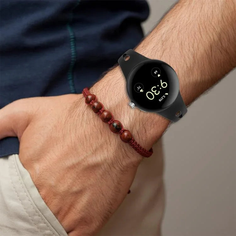 xDfind 小型ウエスト バタフライバックル シリコンウォッチバンド、Google Pixel Watch 4 / 3 / 2 / 1 41mm用