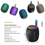 HOPESTAR P90 ミニ 15W 屋外用IPX6防水ミニBluetoothスピーカー