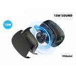HOPESTAR P90 ミニ 15W 屋外用IPX6防水ミニBluetoothスピーカー