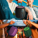 HOPESTAR P90 ミニ 15W 屋外用IPX6防水ミニBluetoothスピーカー