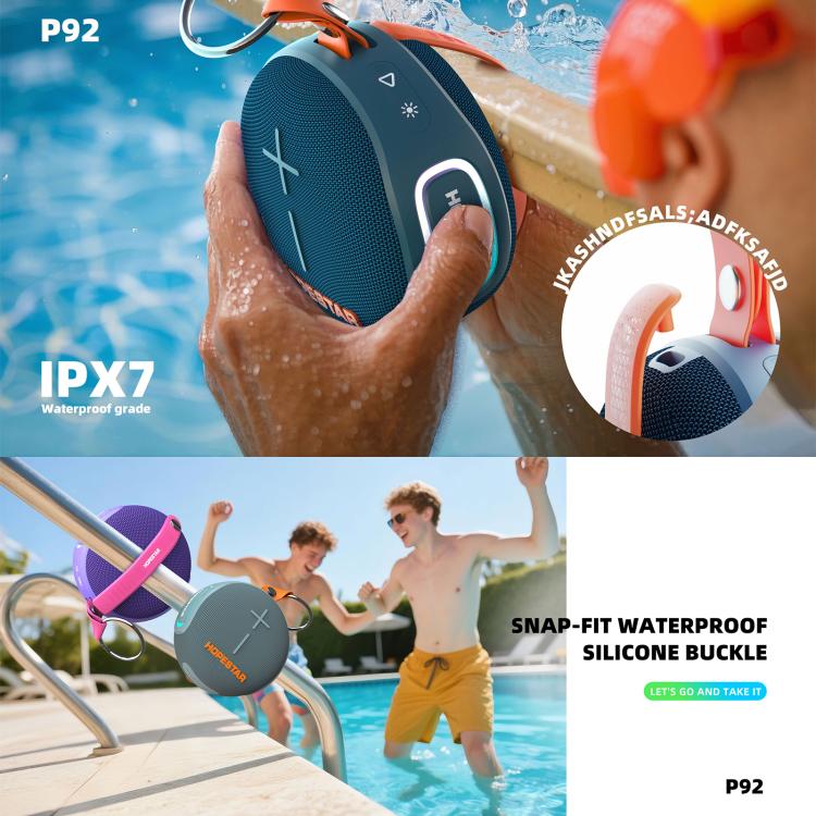 HOPESTAR P92 15W 屋外用IPX7防水ワイヤレスBluetoothスピーカー