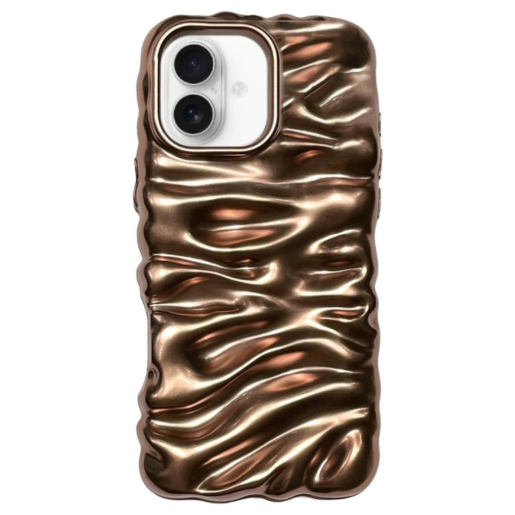 Cream Texture Electroplating TPU Full Coverage Phone Case, For iPhone 17, For iPhone 16 Pro Max, For iPhone 16 Pro, For iPhone 16, For iPhone 15 Pro Max