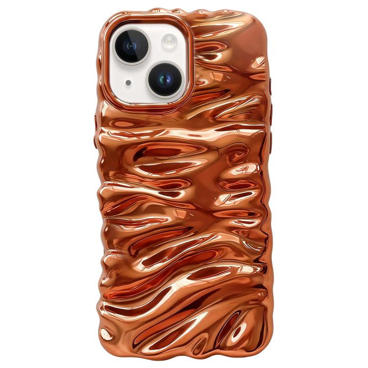 Cream Texture Electroplating TPU Full Coverage Phone Case, For iPhone 14 Pro, For iPhone 14 Pro Max, For iPhone 13
